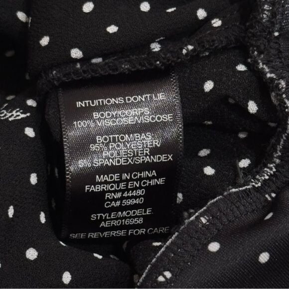 AFRM Rexy Button Front Bodysuit Polka Dot Special Occasion Feminine Party M - Picture 6 of 10